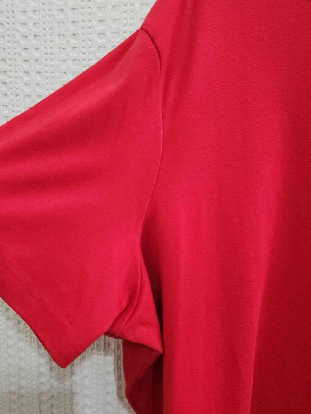Avenue Y2K Rhinestone Heart Tee Women's Plus Size 30/32 Red Bling Top - Picture 6 of 11